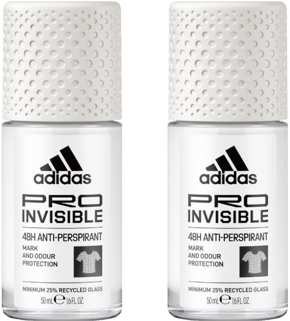adidas 愛迪達 女用制汗滾珠 無痕乾爽, 50ml, 2瓶