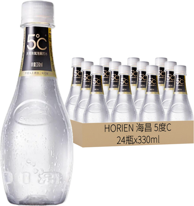 HORIEN 海昌 5度C 天然無氣泡蘇打水, 330ml, 24瓶