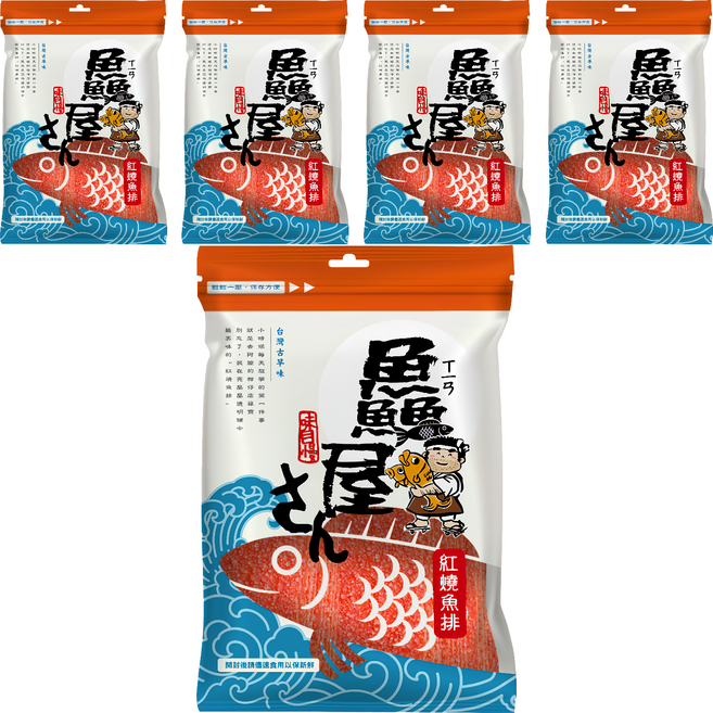 鱻屋 紅燒魚排, 100g, 5包