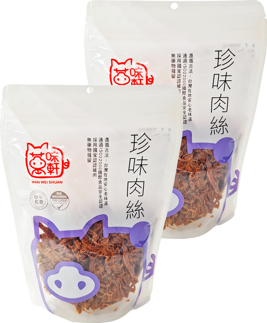 萬味軒 珍味豬肉絲, 150g, 2包