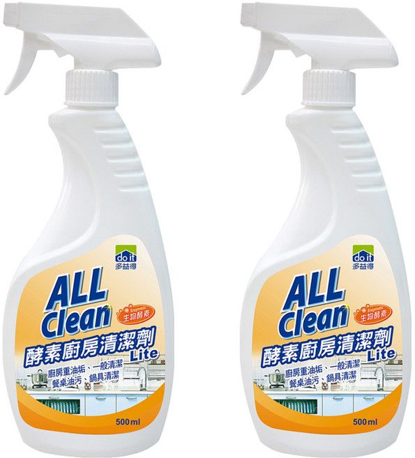 Do it 多益得 ALL Clean 酵素廚房清潔劑Lite 500ml, 2瓶