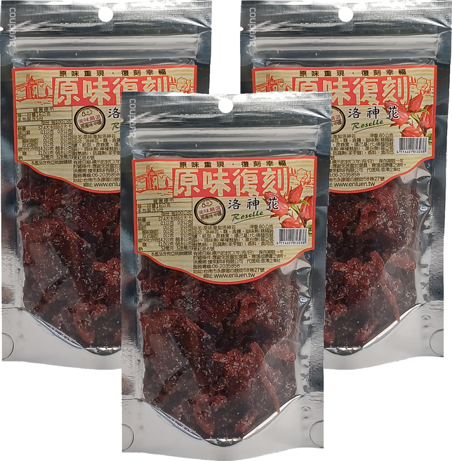 原味復刻洛神花, 80g, 3包