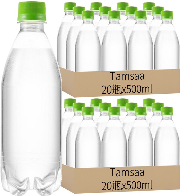 Tamsaa 無標籤萊姆風味氣泡水, 500ml, 40瓶