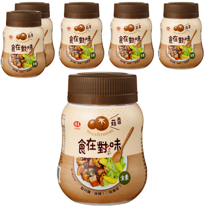 味王 食在對味 香菇風味調味料, 250g, 6罐