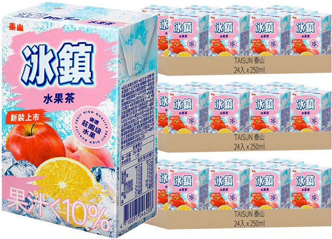 TAISUN 泰山 冰鎮水果茶, 250ml, 72入