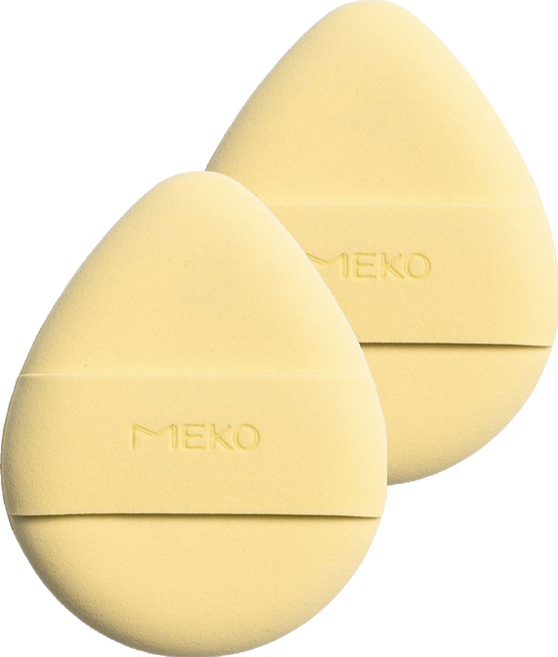 MEKO 輕透亮 Rubycell 雙面氣墊粉撲 - 蛋形, 2個