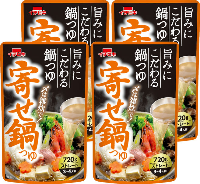 ICHIBIKI 一引 火鍋高湯底 鰹魚昆布風味, 720g, 4包