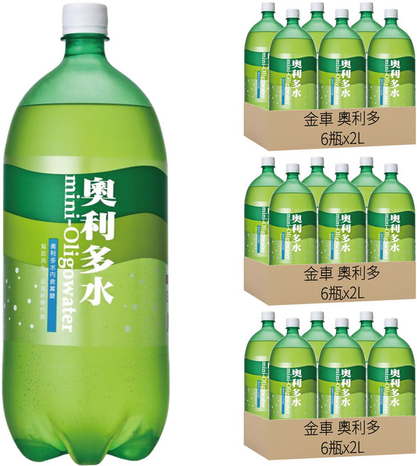 金車 奧利多 奧利多水, 2L, 18瓶