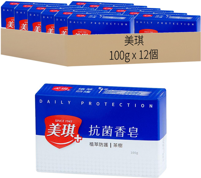 美琪 抗菌香皂 茶樹, 12個