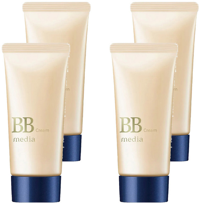 media 媚點 自然光感美肌BB霜 SPF35 PA++, 02 自然膚色, 35g, 4件
