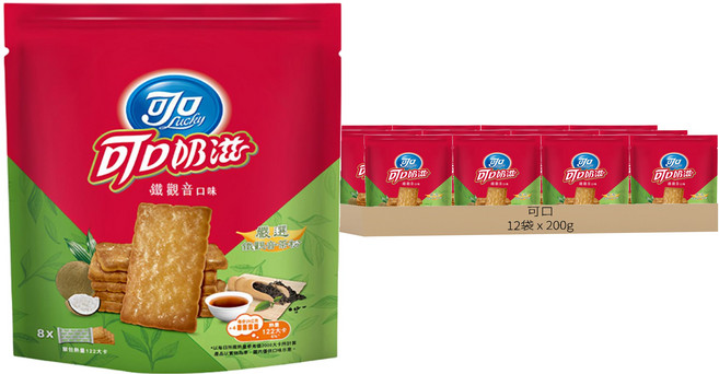 可口 可口奶滋 鐵觀音口味, 200g, 12袋