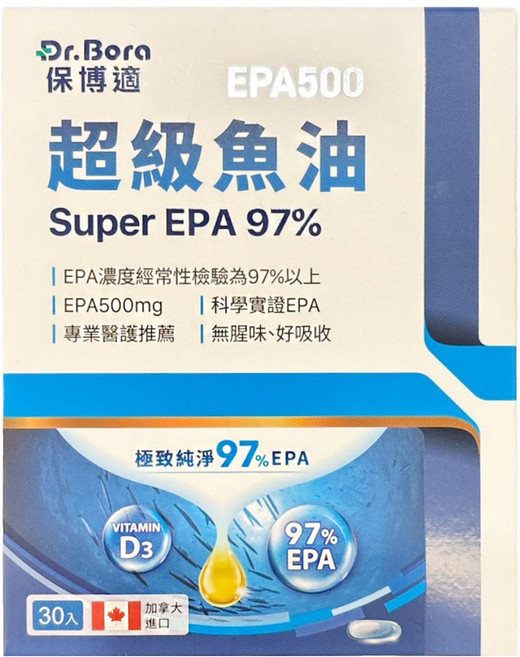 Dr.B 保博適 超級魚油, 1個, 30顆