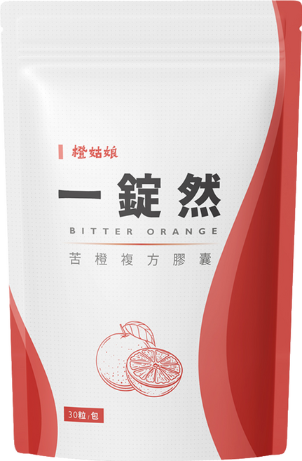 橙姑娘 一錠然 苦橙複方膠囊, 1包, 0.6g, 30顆