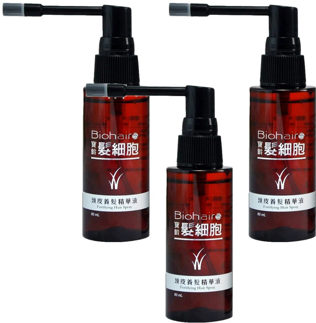 PBF 寶齡富錦 髮細胞頭皮養髮精華液, 60ml, 3瓶