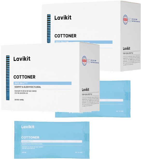 La vikit Cottner 烘衣機用香氛柔軟紙 皂香, 40片, 2盒