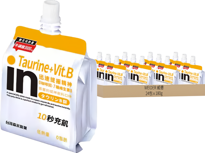 WEIDER 威德 in果凍 提神口味, 180g, 24包