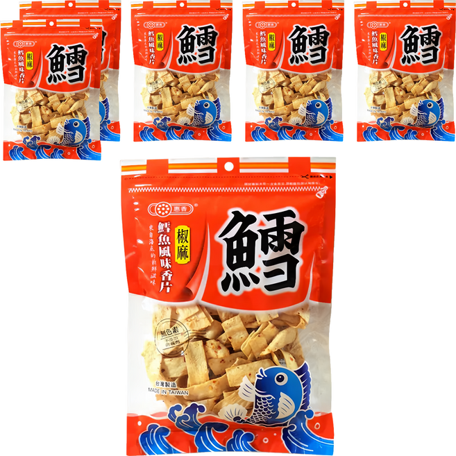 惠香 鱈魚風味椒麻香片, 180g, 6包
