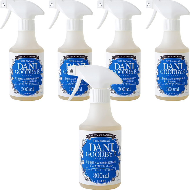 Arnest Good Bye 天然植物除蟎噴霧 溫和安心素材 日本製造, 300ml, 5瓶