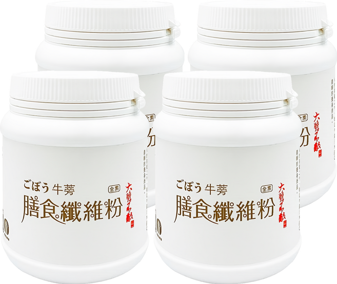 臺南將軍區農會 牛蒡膳食纖維粉, 1入, 4罐, 250g