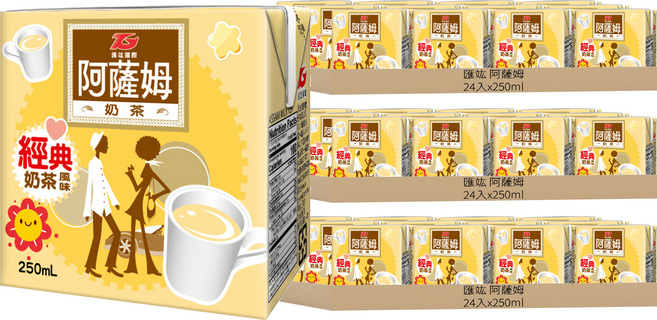 匯竑 阿薩姆 奶茶, 250ml, 72入