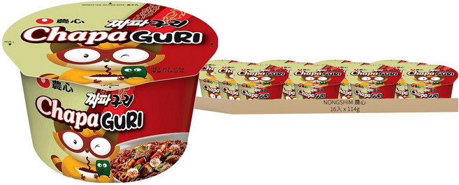 NONGSHIM 農心 浣熊炸醬烏龍碗麵 114g, 16入