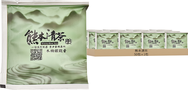 熊本清茶 木柵鐵觀音 立體茶包, 3g, 1包, 50包