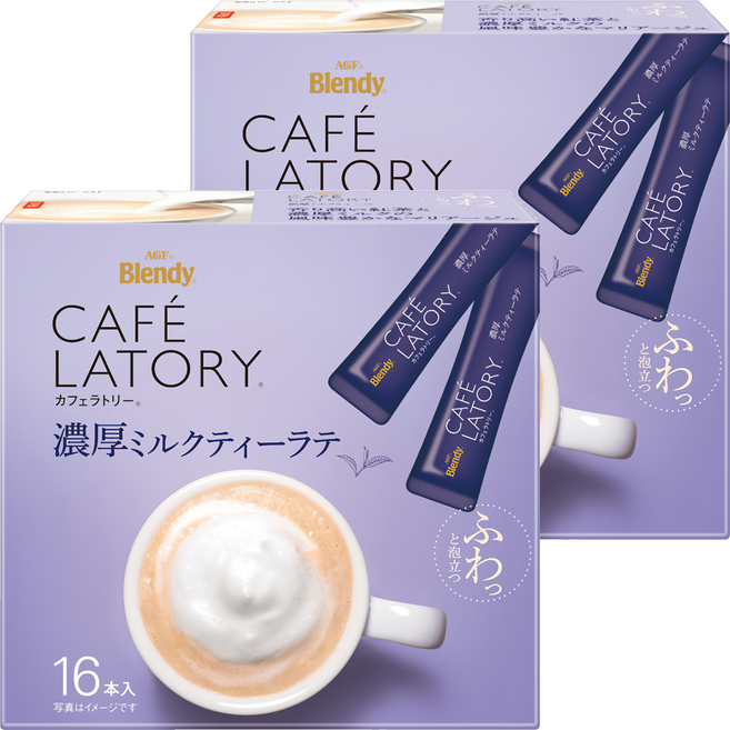 AGF Blendy CAFE LATORY 濃厚拿鐵奶茶, 11g, 16條, 2盒