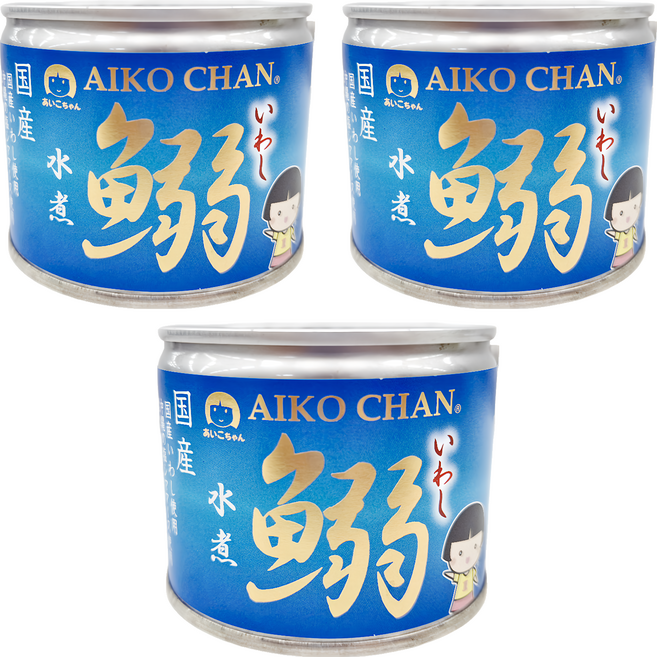 AIKO CHAN 伊藤食品 水煮沙丁魚罐, 190g, 3罐