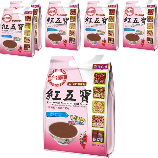 台糖 紅五寶, 6袋, 15包, 450g