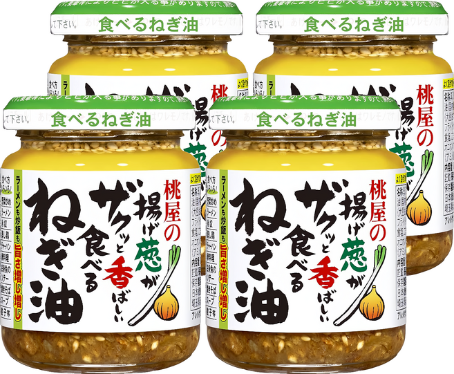 桃屋 蔥油醬, 4罐, 100g