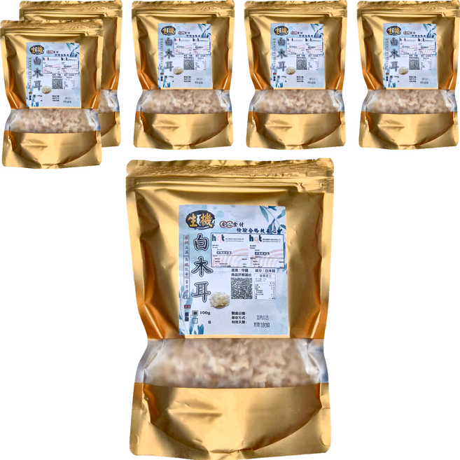 生機白木耳, 100g, 6包