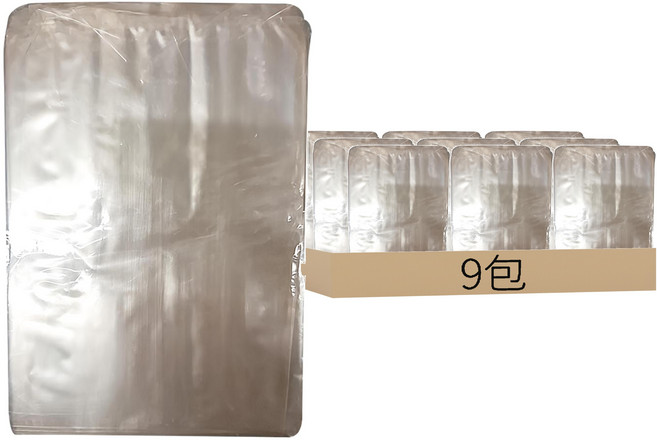 PP塑膠袋 7 x 5吋(17 x 12 x 0.035cm) 1lb, 9包, 17 x 12 x 0.035cm