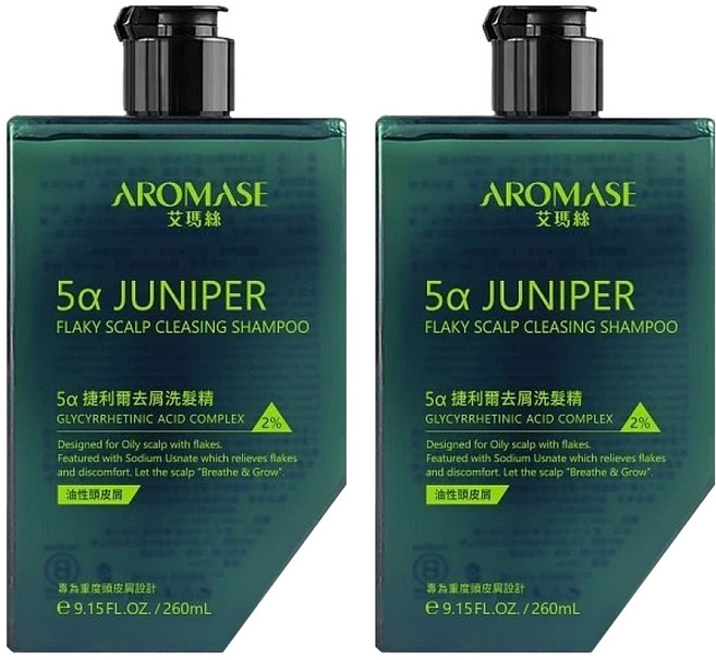 AROMASE 艾瑪絲 5α 捷利爾去屑洗髮精(2%)/油性頭皮屑, 2件, 260ml