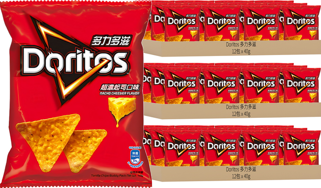 Doritos 多力多滋 玉米片 超濃起司, 40g, 36包