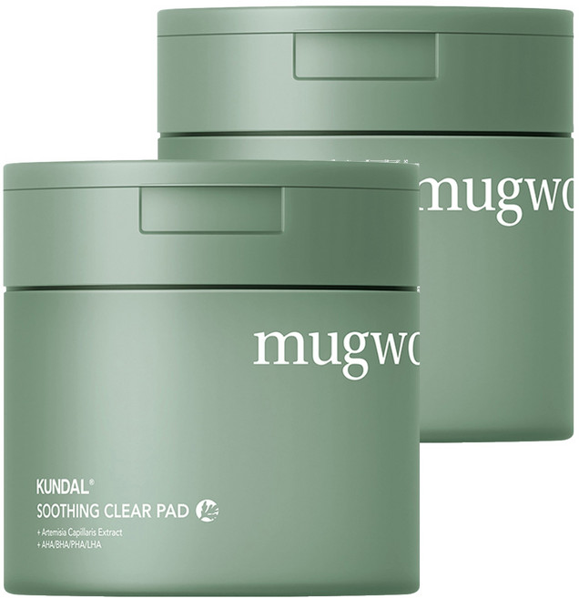 KUNDAL 昆黛爾 濟州艾草舒緩棉片 120ml, 2罐, 60片