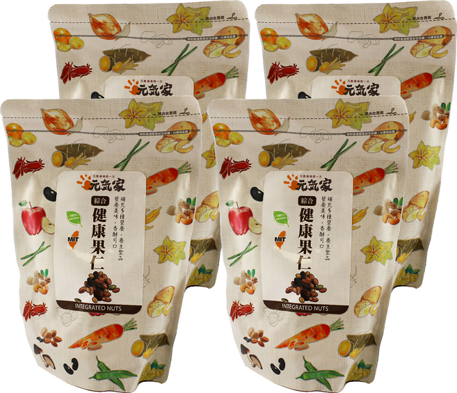 元氣家 綜合健康果仁, 200g, 4包