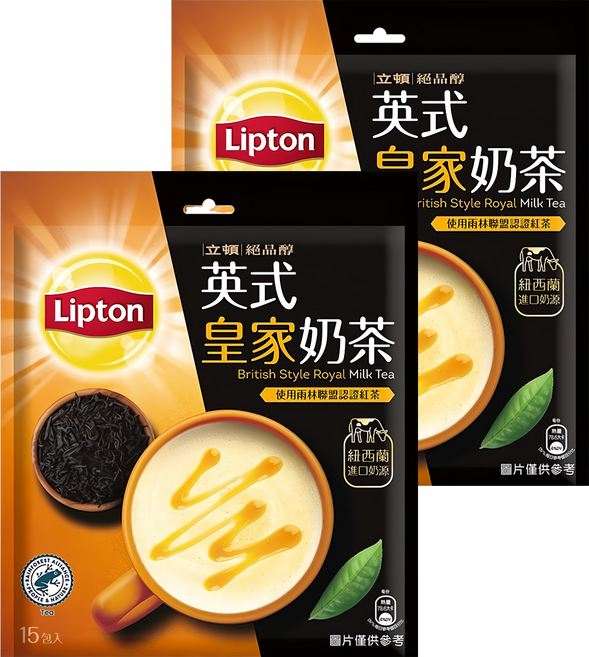 Lipton 立頓 絕品醇 英式皇家奶茶, 17.5g, 15包, 2袋