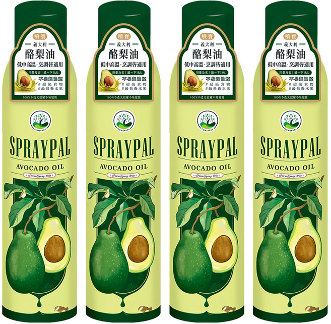 SPRAYPAL 噴寶 酪梨油 噴霧式, 120ml, 4瓶