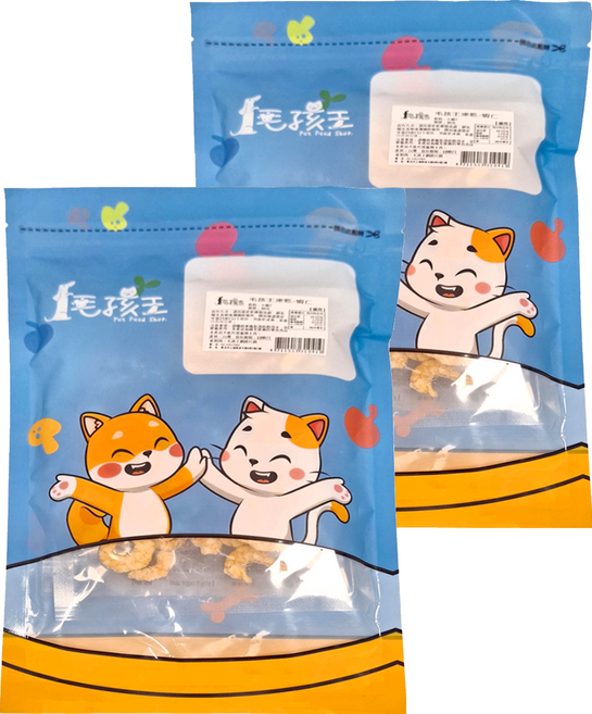 Pet Feed Shop 毛孩王 凍乾零食 貓用, 蝦仁, 30g, 2包