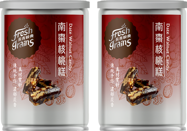 fresh grains 長青穀典 南棗核桃糕, 100g, 2罐