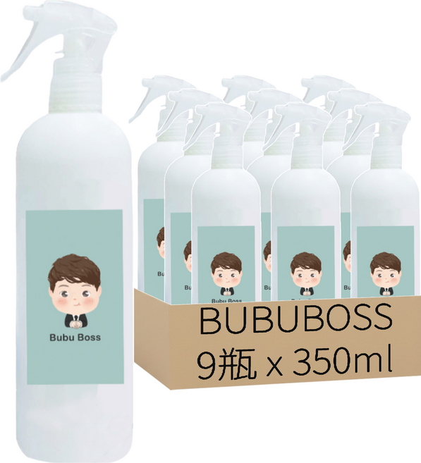 寶寶 次氯酸水 微酸性噴霧家用瓶 幼兒專用 適用於雙手、衣物、鞋子、消毒鍋、奶瓶、水瓶、餐具、寢具、玩具、環境空間等, 350ml, 9瓶