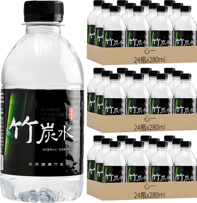 心一 地中海竹碳水, 280ml, 72瓶