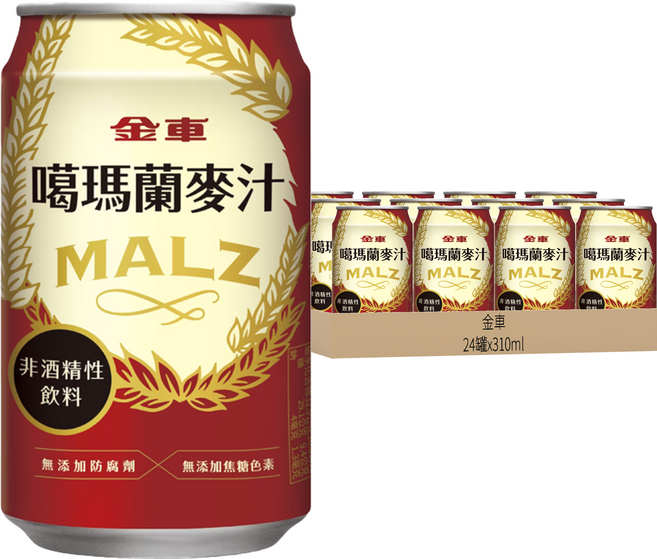 金車 噶瑪蘭麥汁, 24罐, 310ml