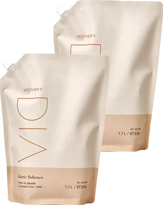 MOTHER-K DIA 純粹柔軟精 薰衣草&橄欖香 補充包, 2包, 1.7L