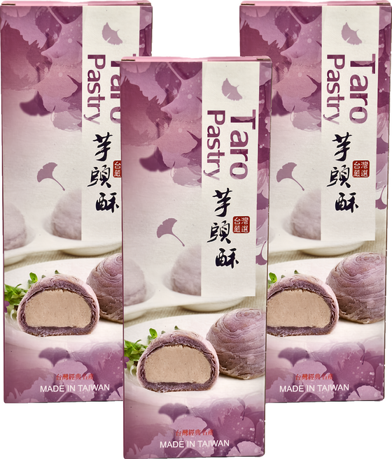 CHAOBY 超比食品 芋頭酥禮盒 3顆, 50g, 3盒