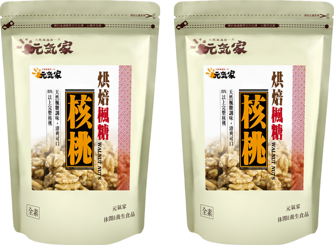 元氣家 烘焙楓糖核桃, 200g, 2包