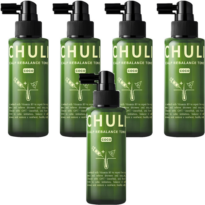 Chuli 初梨 可可B5 全效頭皮調理噴霧, 5個, 60ml