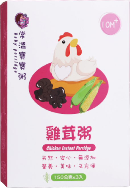 鈞媽御食堂 大寶 即食營養粥 3包, 1盒, 450g, 雞茸