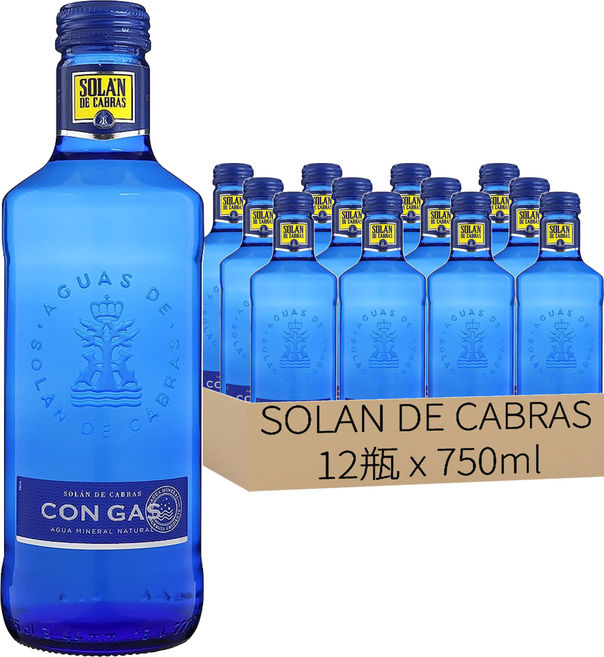 SOLAN DE CABRAS 西班牙神藍氣泡水, 750ml, 12瓶
