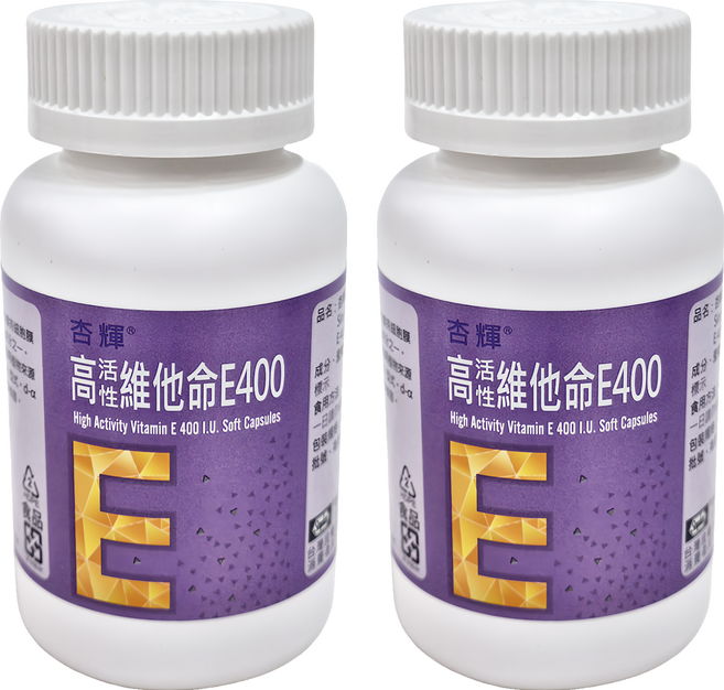 Sinphar 杏輝醫藥 高活性維他命E400軟膠囊 60顆, 2罐